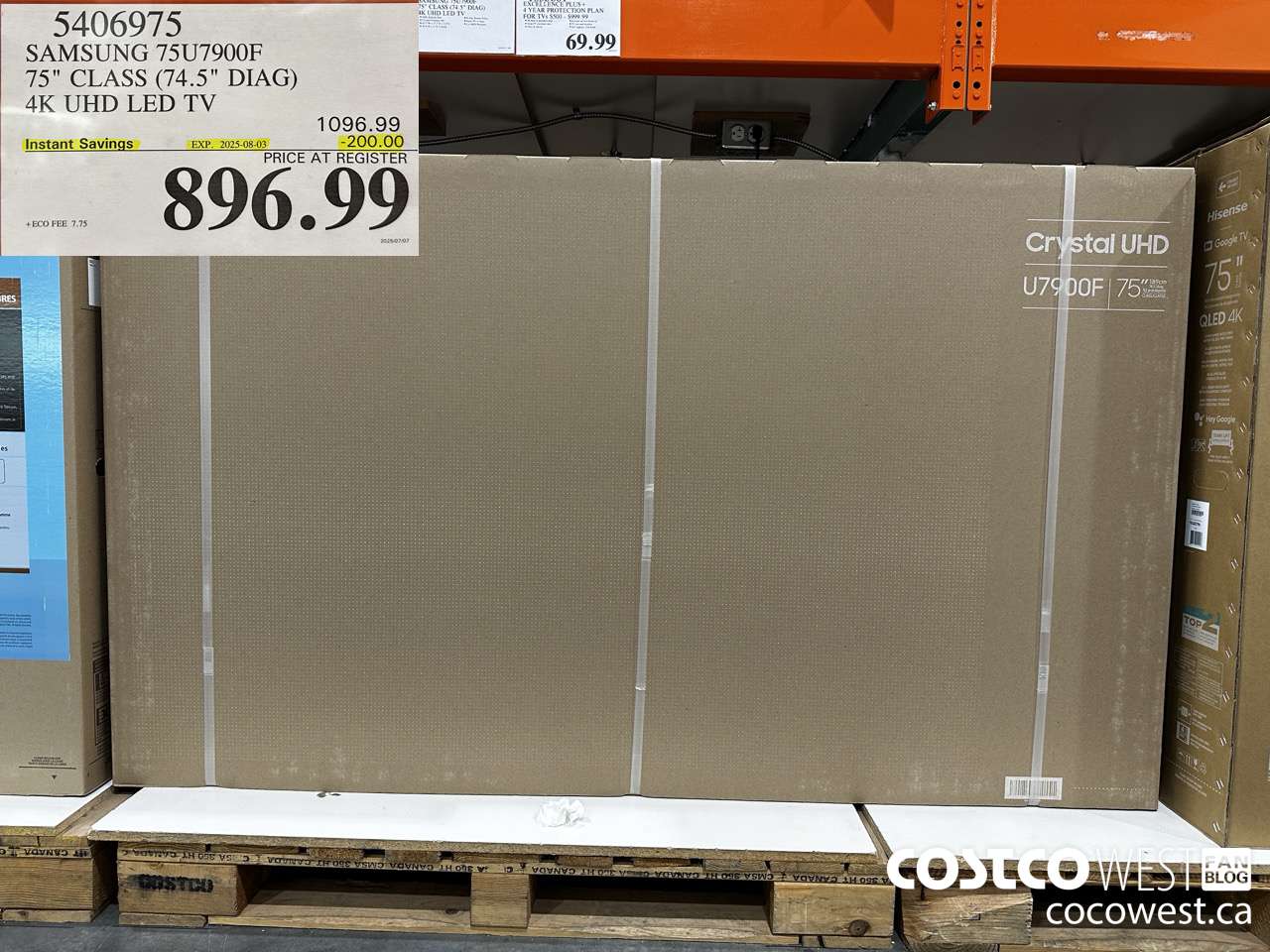 5406975 SAMSUNG 75U7900F 75