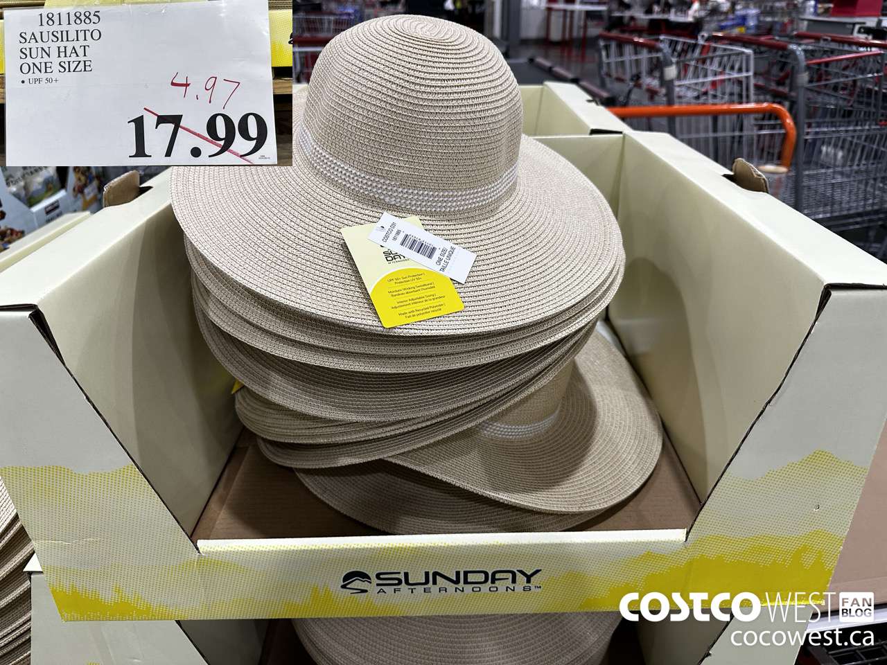 1811885 SAUSILITO SUN HAT ONE SIZE $4.97
