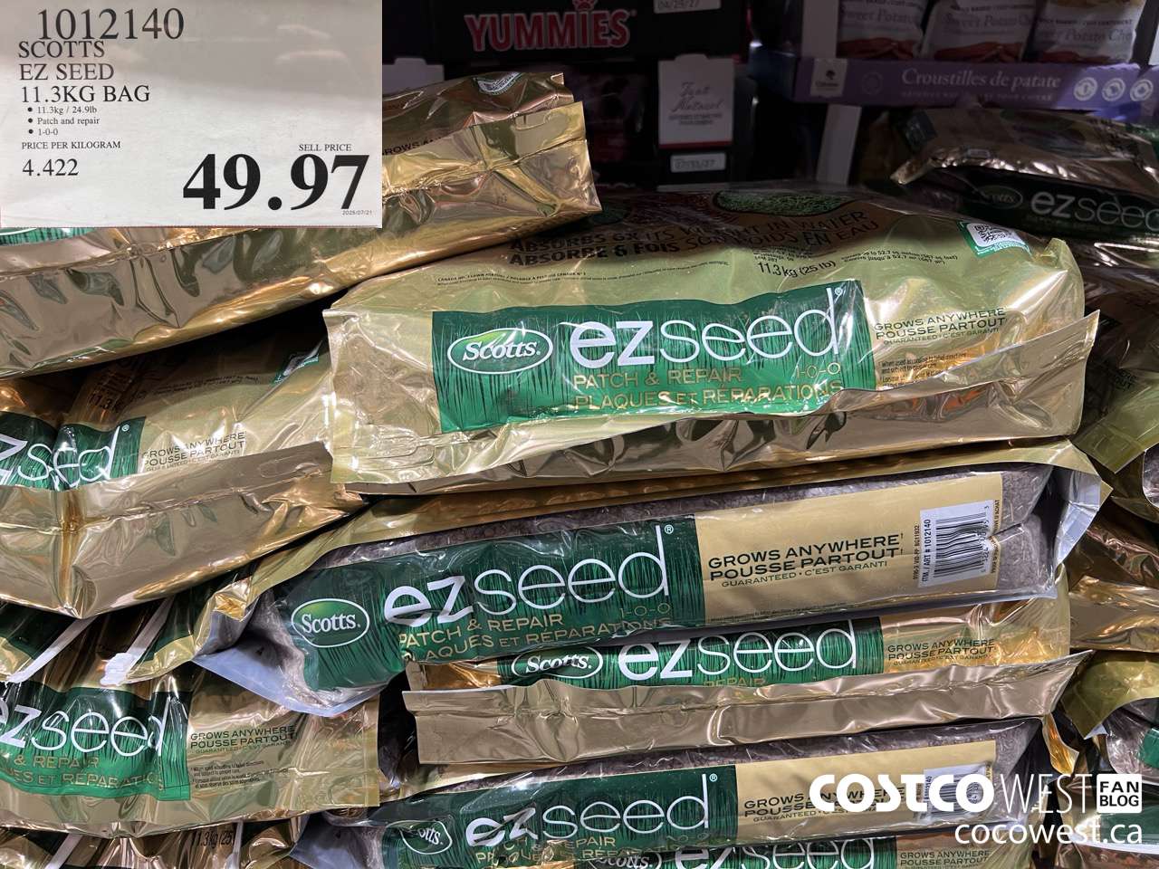1012140 SCOTTS EZ SEED 11.3KG BAG $49.97