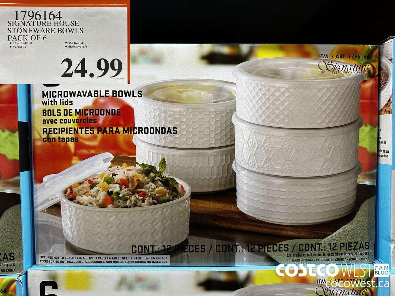 1796164 SIGNATURE HOUSE STONEWARE BOWLS PACK OF 6 $24.99