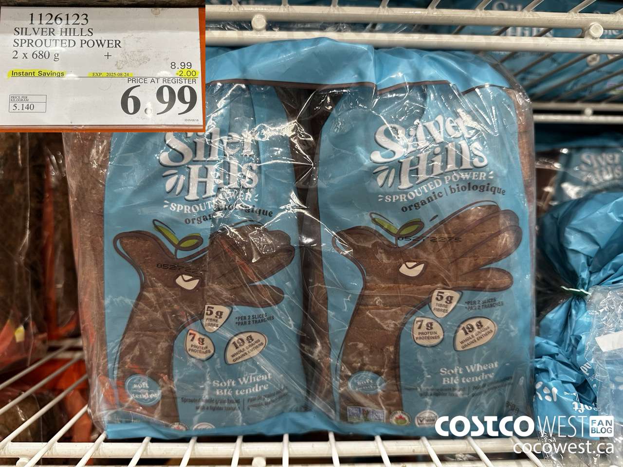 1126123 SILVER HILLS ORGANIC SPROUTED POWER 2 x 680g ($2.00 INSTANT SAVINGS EXPIRES ON 2025-08-24) $6.99