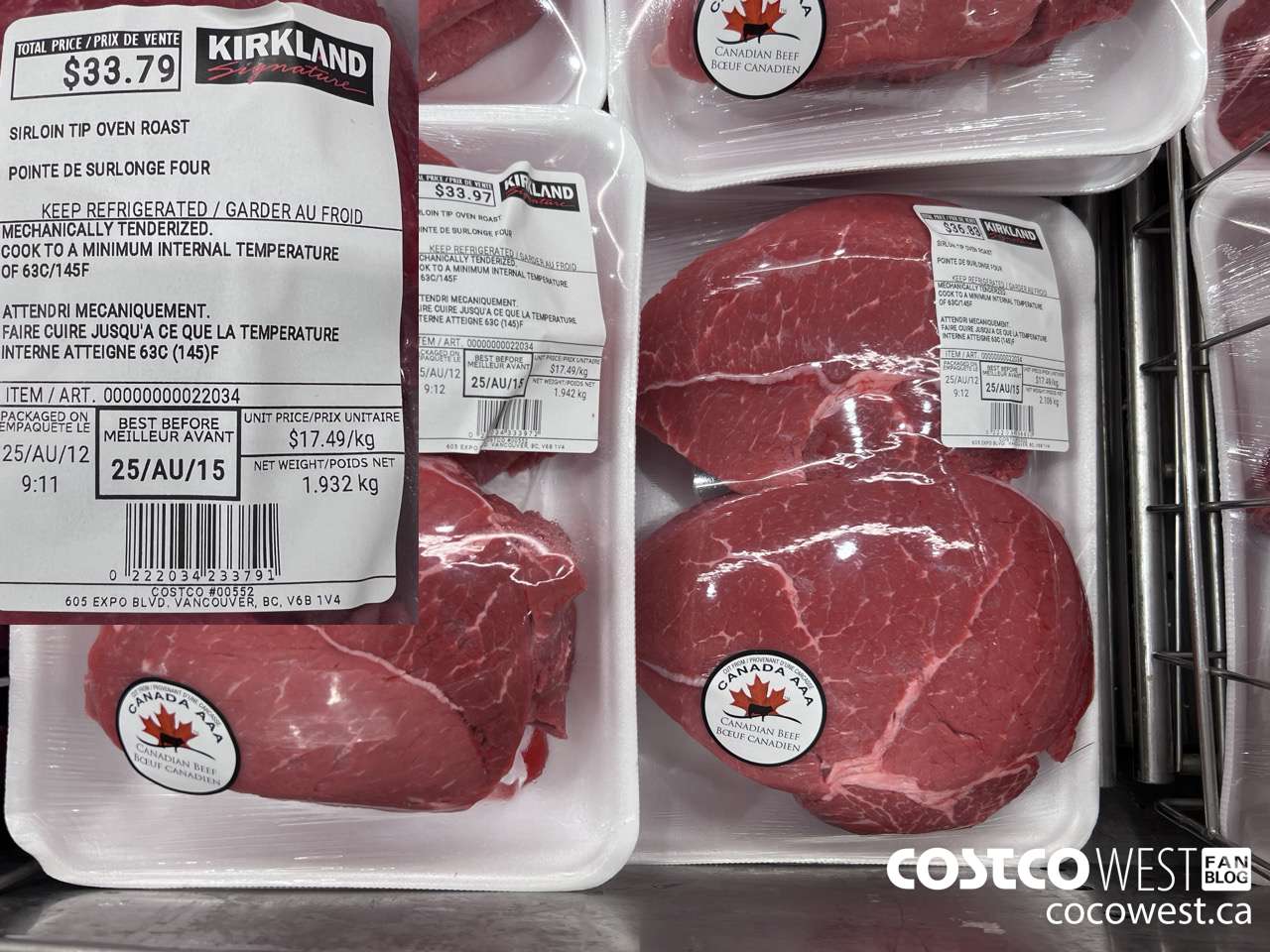 22034 SIRLOIN TIP OVEN ROAST $17.49