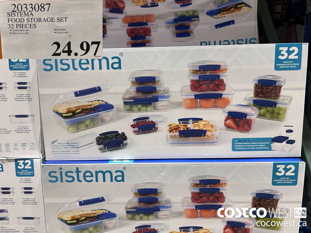 2033087 SISTEMA FOOD STORAGE SET 32 PIECES $24.97