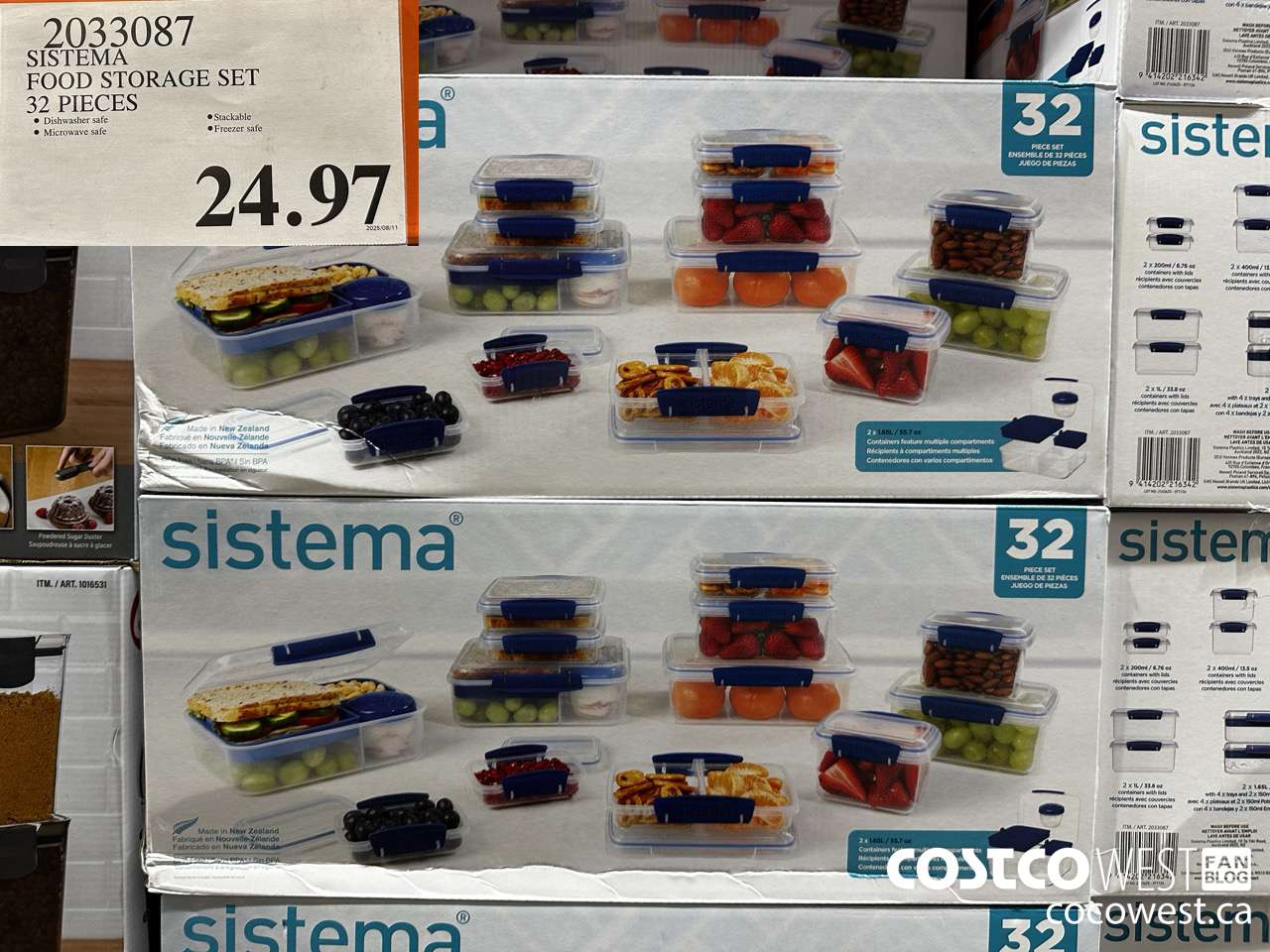 2033087 SISTEMA FOOD STORAGE SET 32 PIECES $24.97