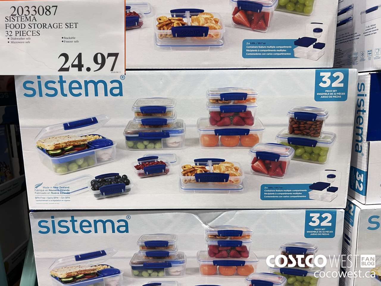 2033087 SISTEMA FOOD STORAGE SET 32 PIECES $24.97