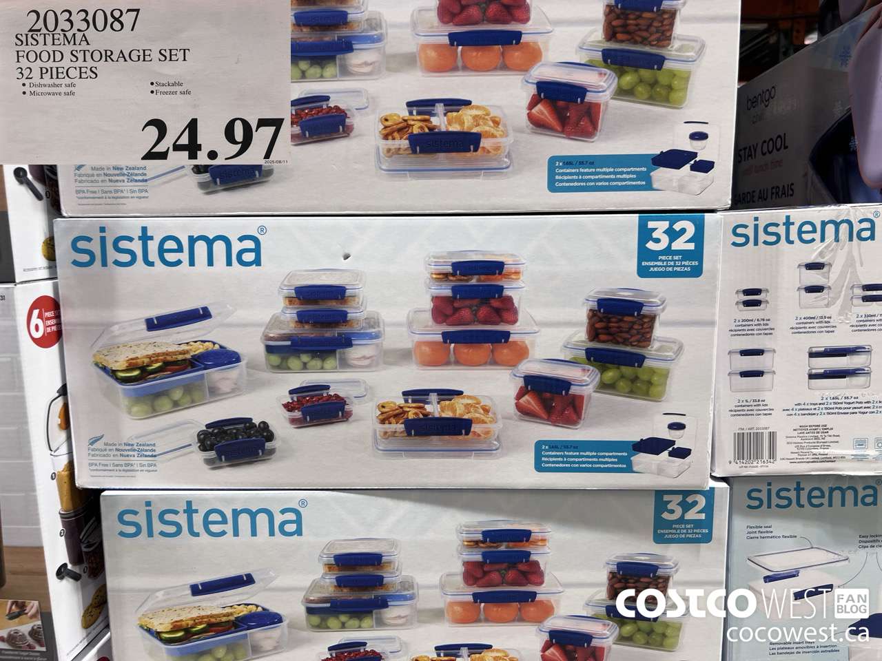 2033087 SISTEMA FOOD STORAGE SET 32 PIECES $24.97