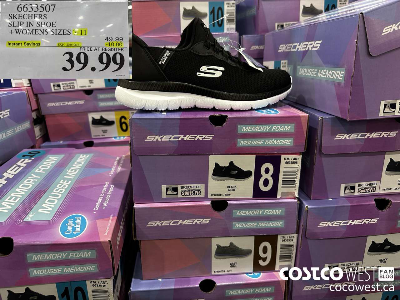 6633507 SKECHERS SLIP IN SHOE WOMENS SIZES 7-11 ($10.00 INSTANT SAVINGS EXPIRES ON 2025-08-31) $39.99