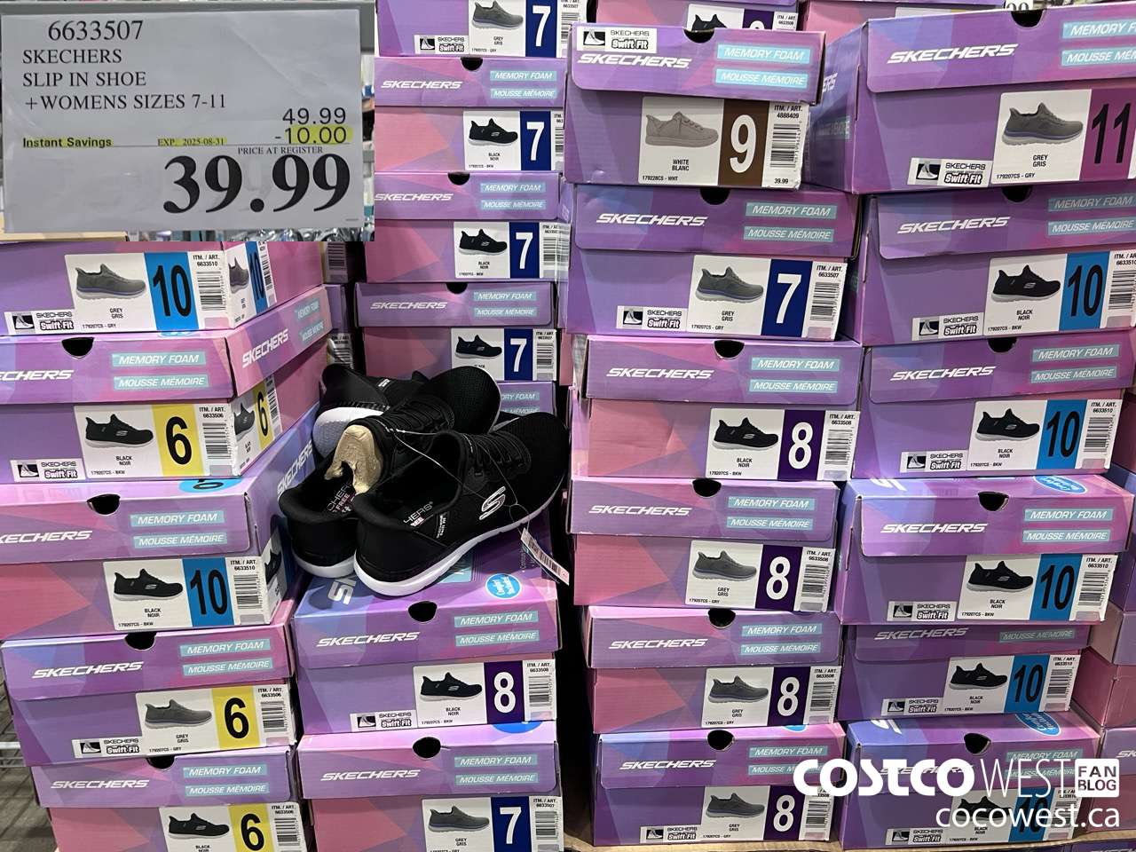 6633507 SKECHERS SLIP IN SHOE WOMENS SIZES 7-11 ($10.00 INSTANT SAVINGS EXPIRES ON 2025-08-31) $39.99