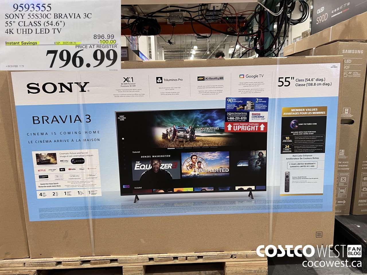 9593555 SONY 55S30C BRAVIA 3C 55