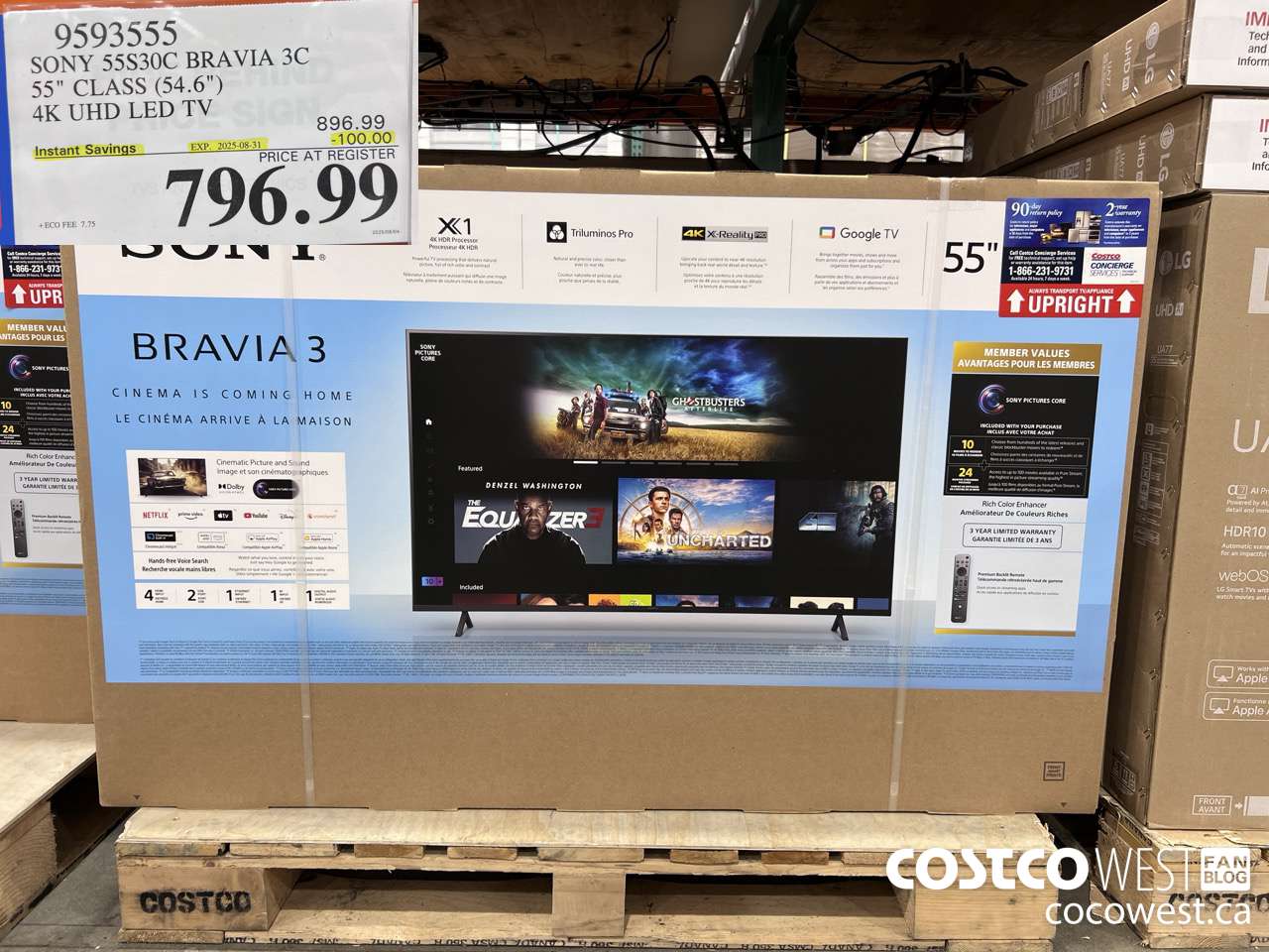 9593555 SONY 55S30C BRAVIA 3C 55