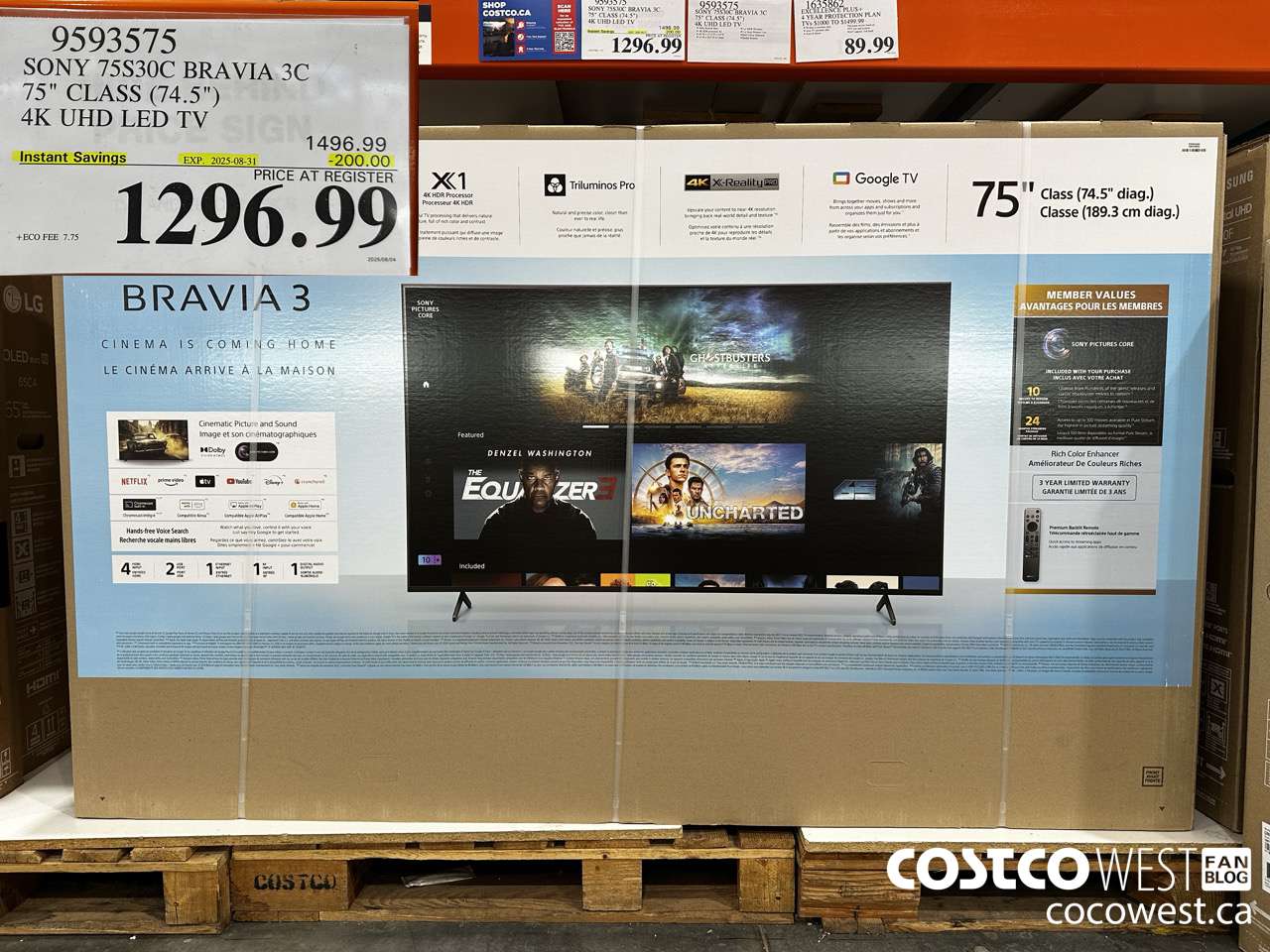 9593575 SONY 75S30C BRAVIA 3C 75