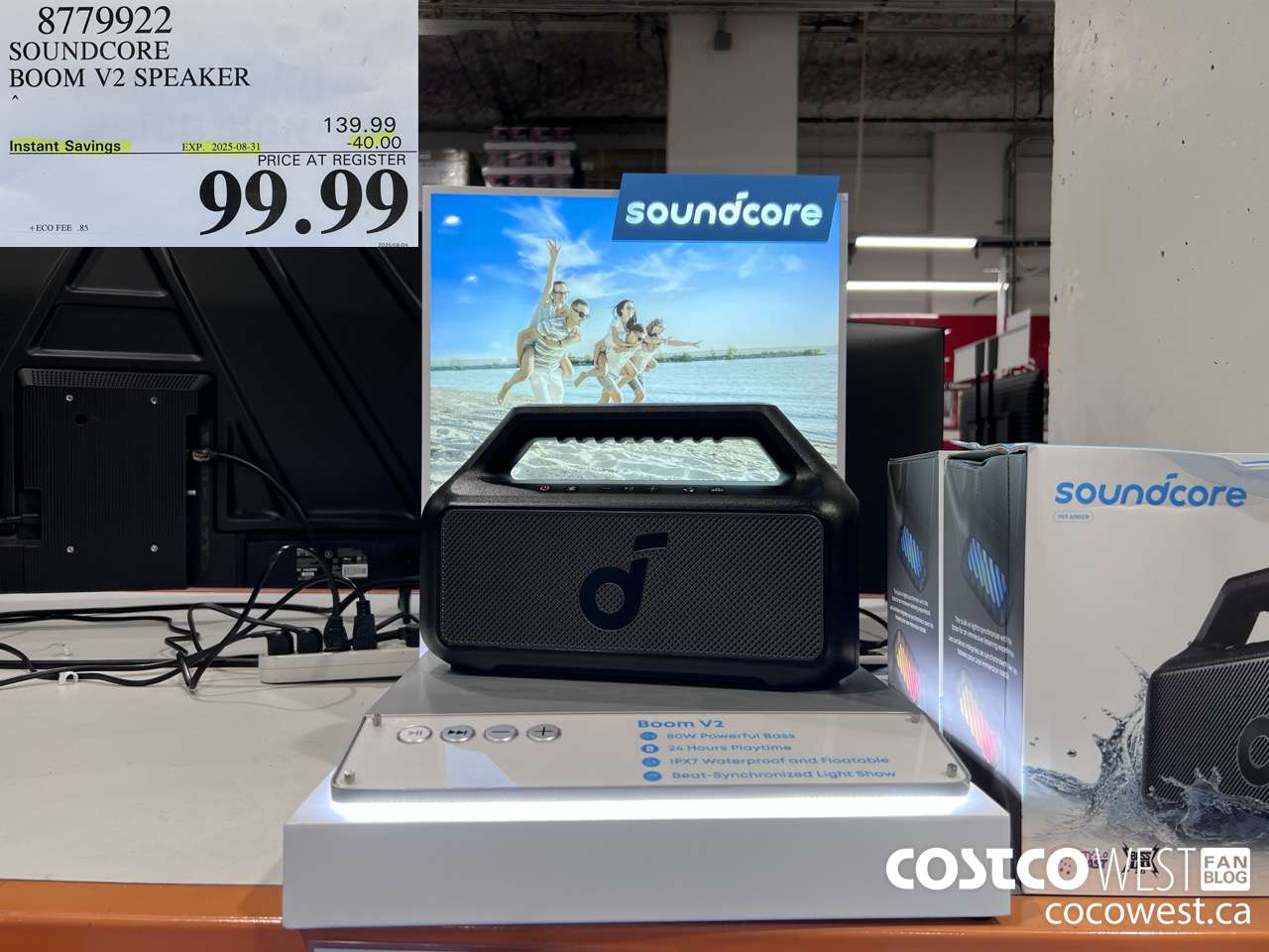 8779922 SOUNDCORE BOOM V2 SPEAKER ($40.00 INSTANT SAVINGS EXPIRES ON 2025-08-31) $99.99