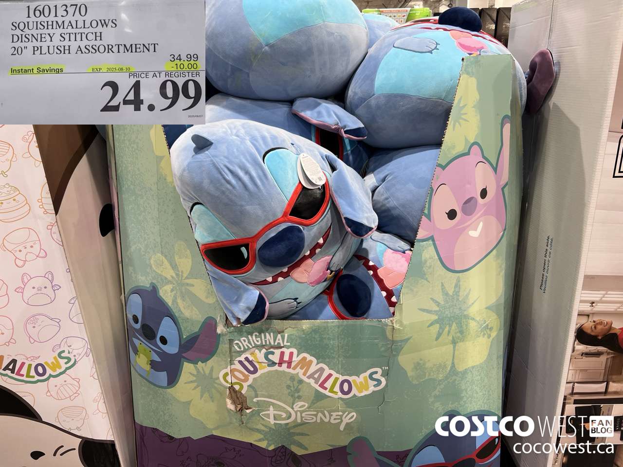 1601370 SQUISHMALLOWS DISNEY STITCH 20inch PLUSH  ($10.00 INSTANT SAVINGS EXPIRES ON 2025-08-10) $24.99