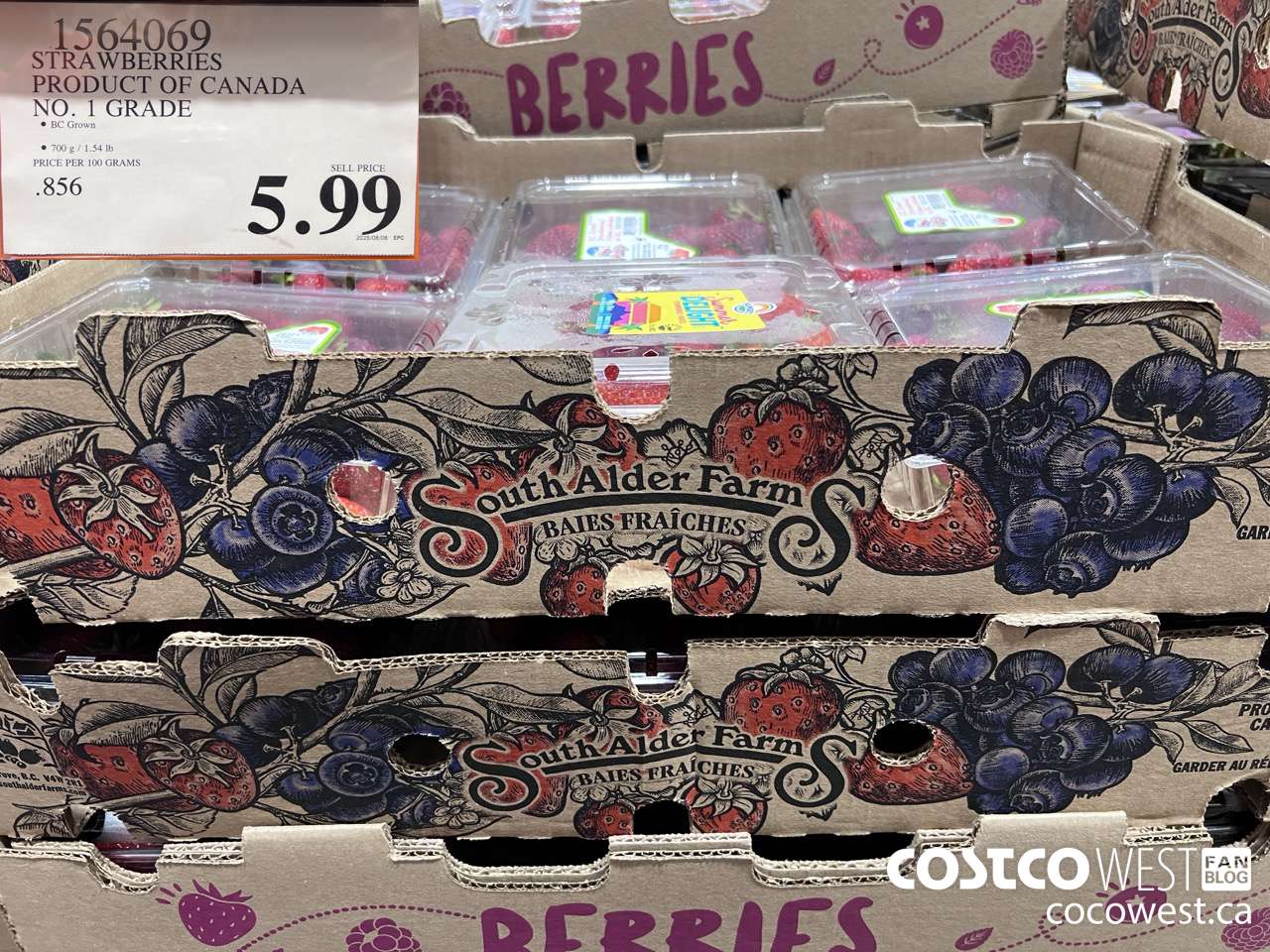 1564069 STRAWBERRIES PRODUCT OF CANADA NO. 1 GRADE $5.99