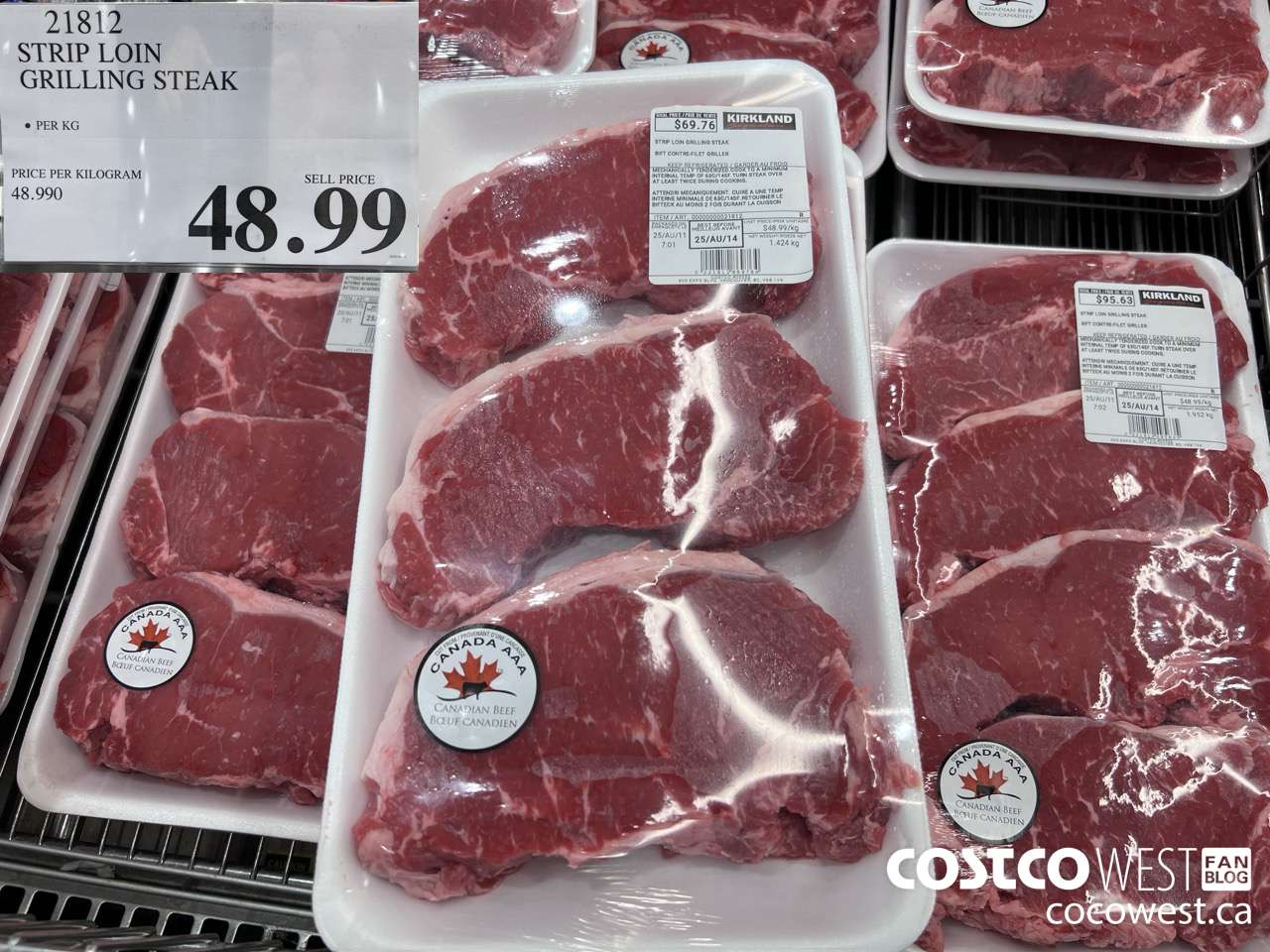 21812 STRIP LOIN GRILLING STEAK $48.99