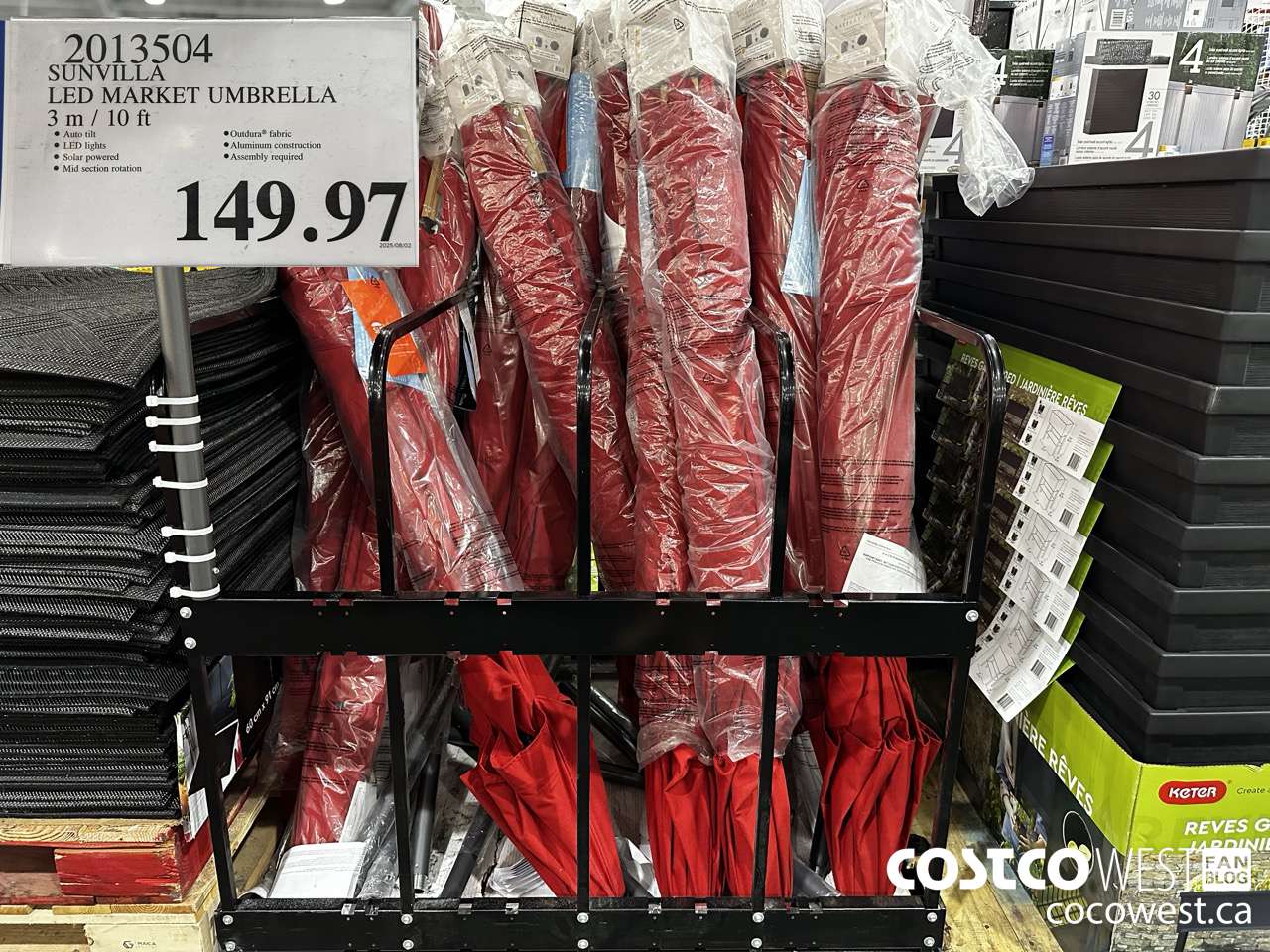 2013504 SUNVILLA LED MARKET UMBRELLA 3M / 10FT $149.97