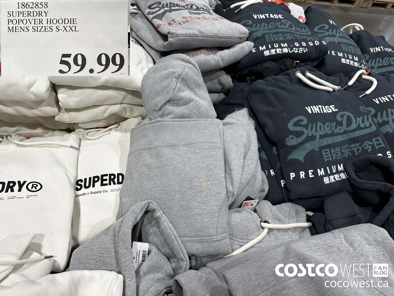 1862858 SUPERDRY POPOVER HOODIE MENS SIZES S-XXL $59.99