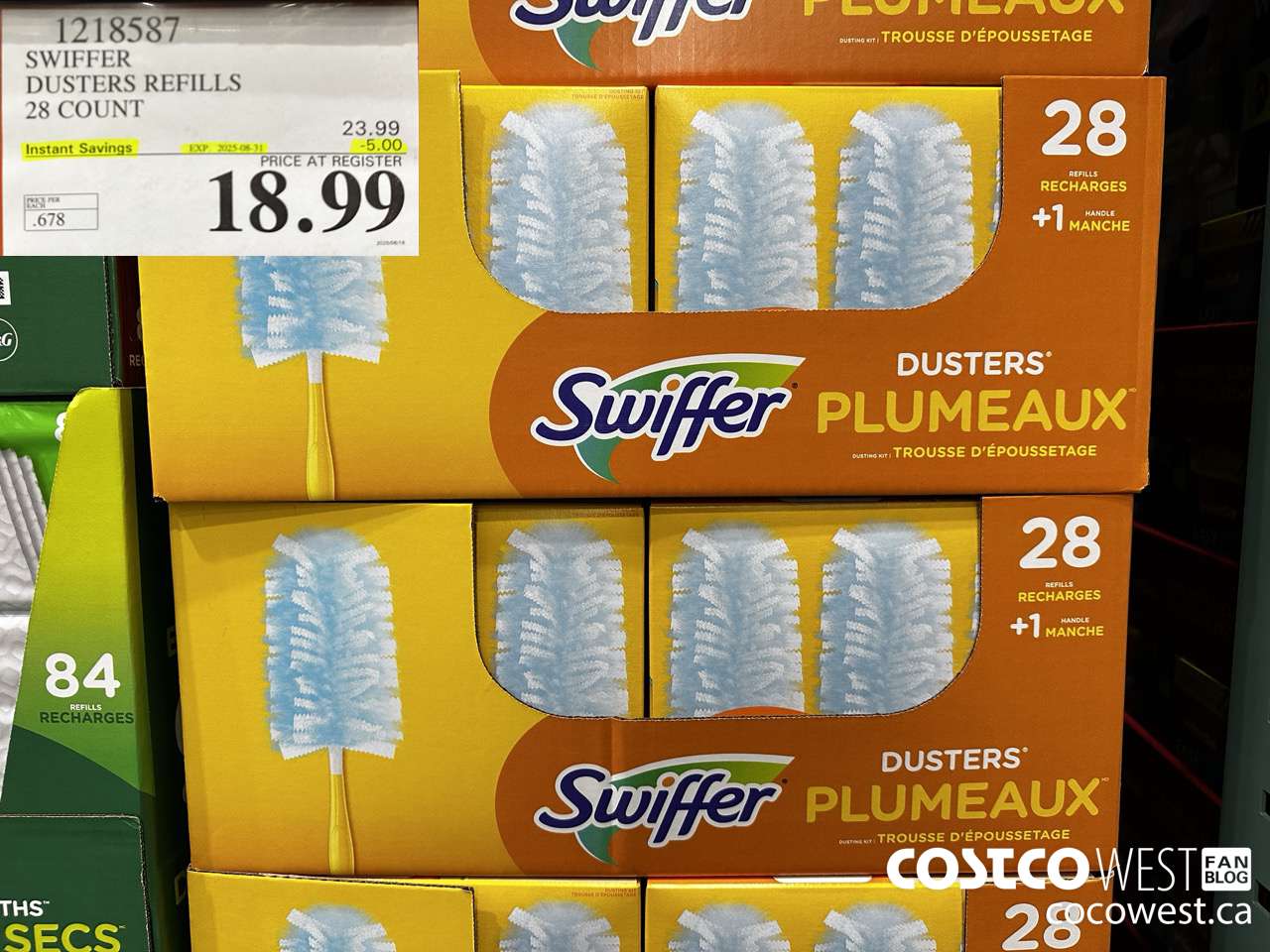 1218587 SWIFFER DUSTERS REFILLS 28 COUNT ($5.00 INSTANT SAVINGS EXPIRES ON 2025-08-31) $18.99