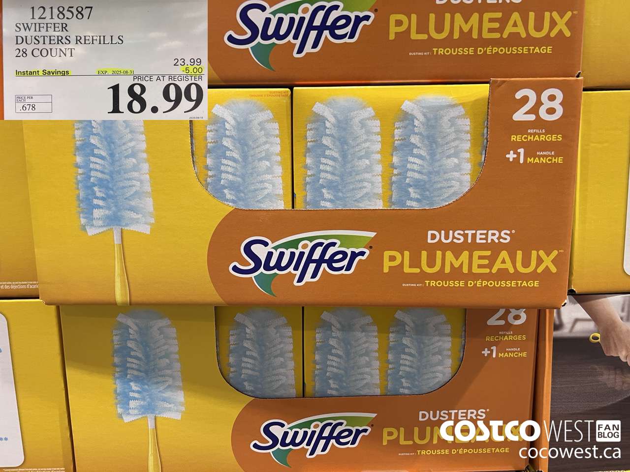 1218587 SWIFFER DUSTERS REFILLS 28 COUNT ($5.00 INSTANT SAVINGS EXPIRES ON 2025-08-31) $18.99