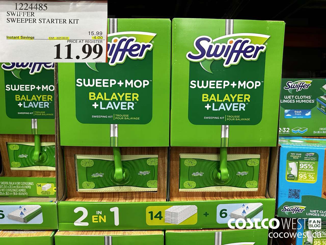 1224485 SWIFFER SWEEPER STARTER KIT ($4.00 INSTANT SAVINGS EXPIRES ON 2025-08-03) $11.99