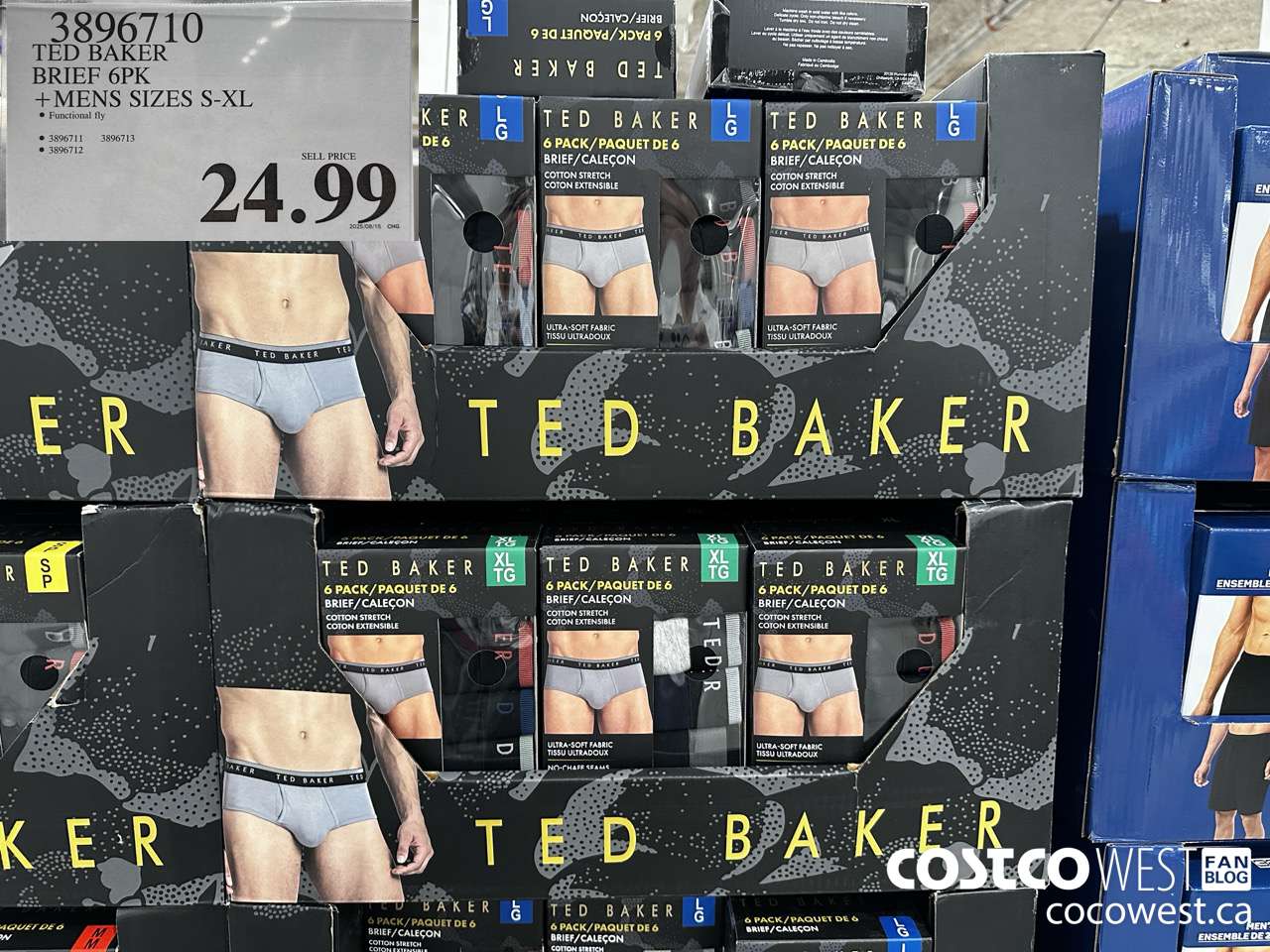 3896710 TED BAKER BRIEFS 6PK MENS SIZES S-XL $24.99
