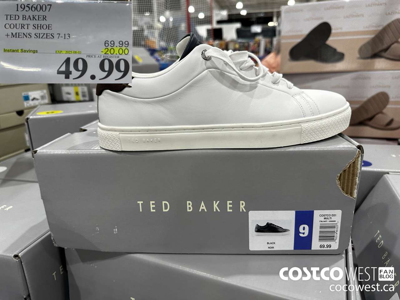 1956007 TED BAKER COURT SHOE MENS SIZES 7-13 ($20.00 INSTANT SAVINGS EXPIRES ON 2025-08-03) $49.99