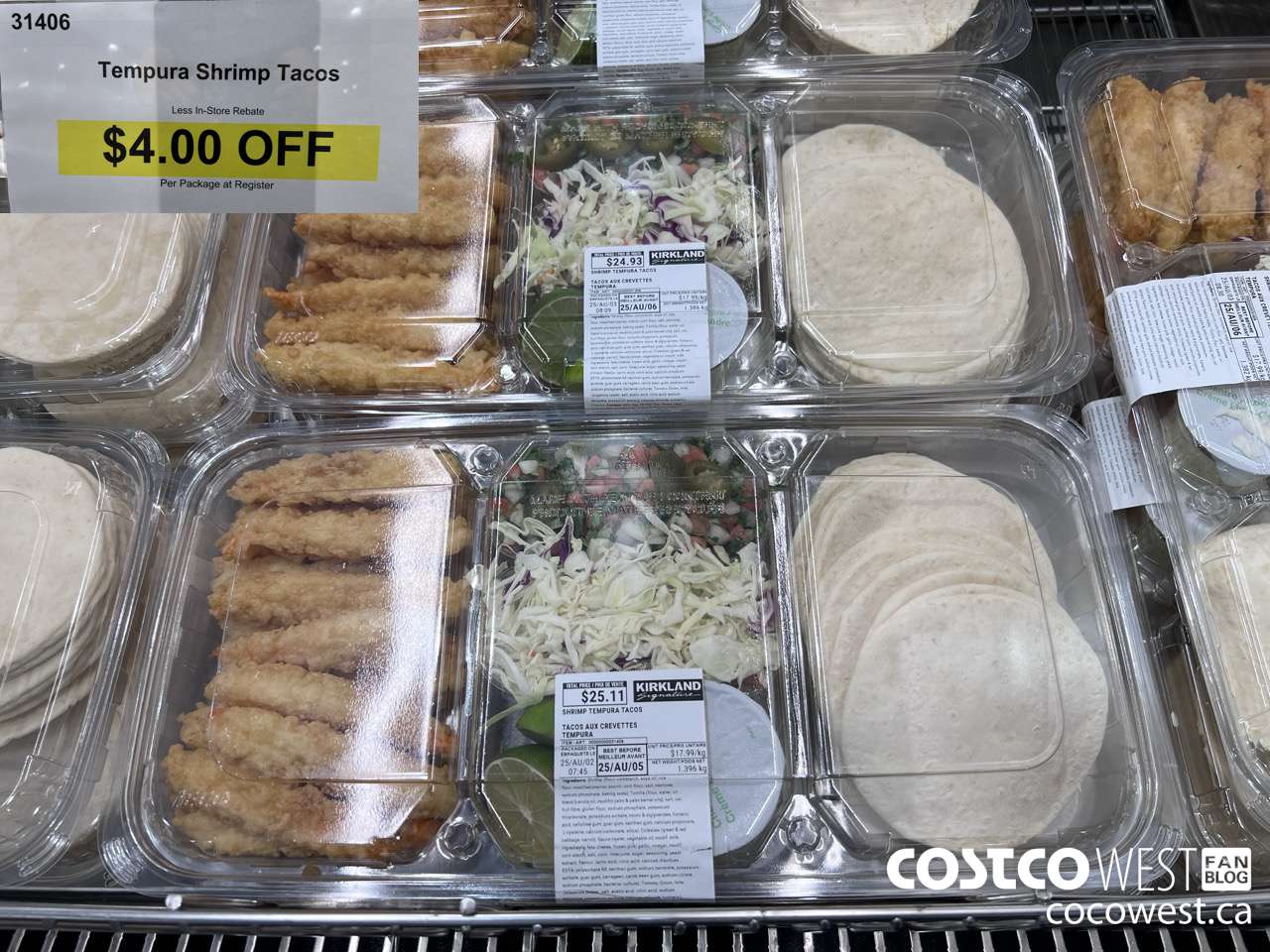 31406 TEMPURA SHRIMP TACOS ($4.00 INSTANT SAVINGS)