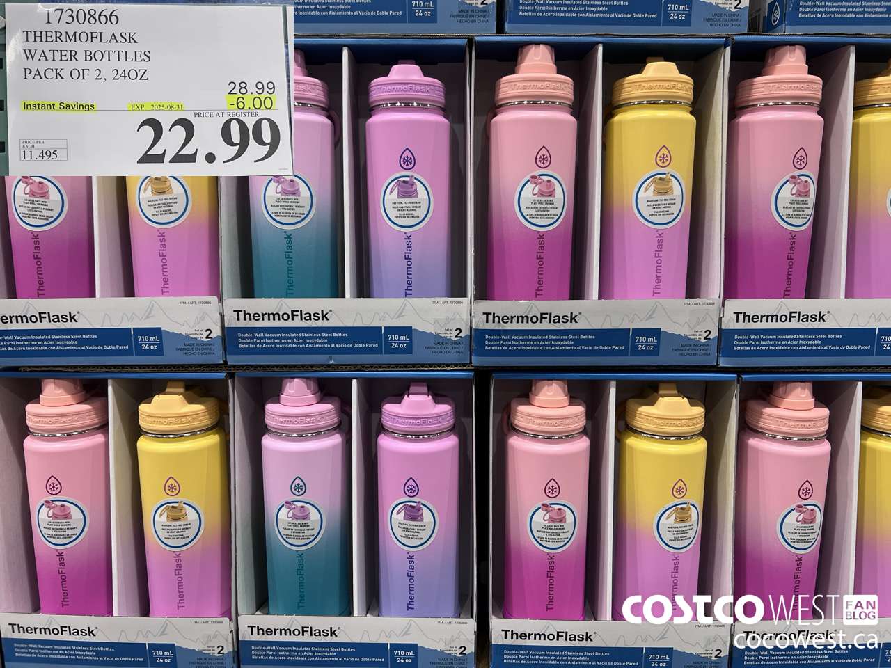 1730866 THERMOFLASK WATER BOTTLES PACK OF 2 24OZ ($6.00 INSTANT SAVINGS EXPIRES ON 2025-08-31) $22.99