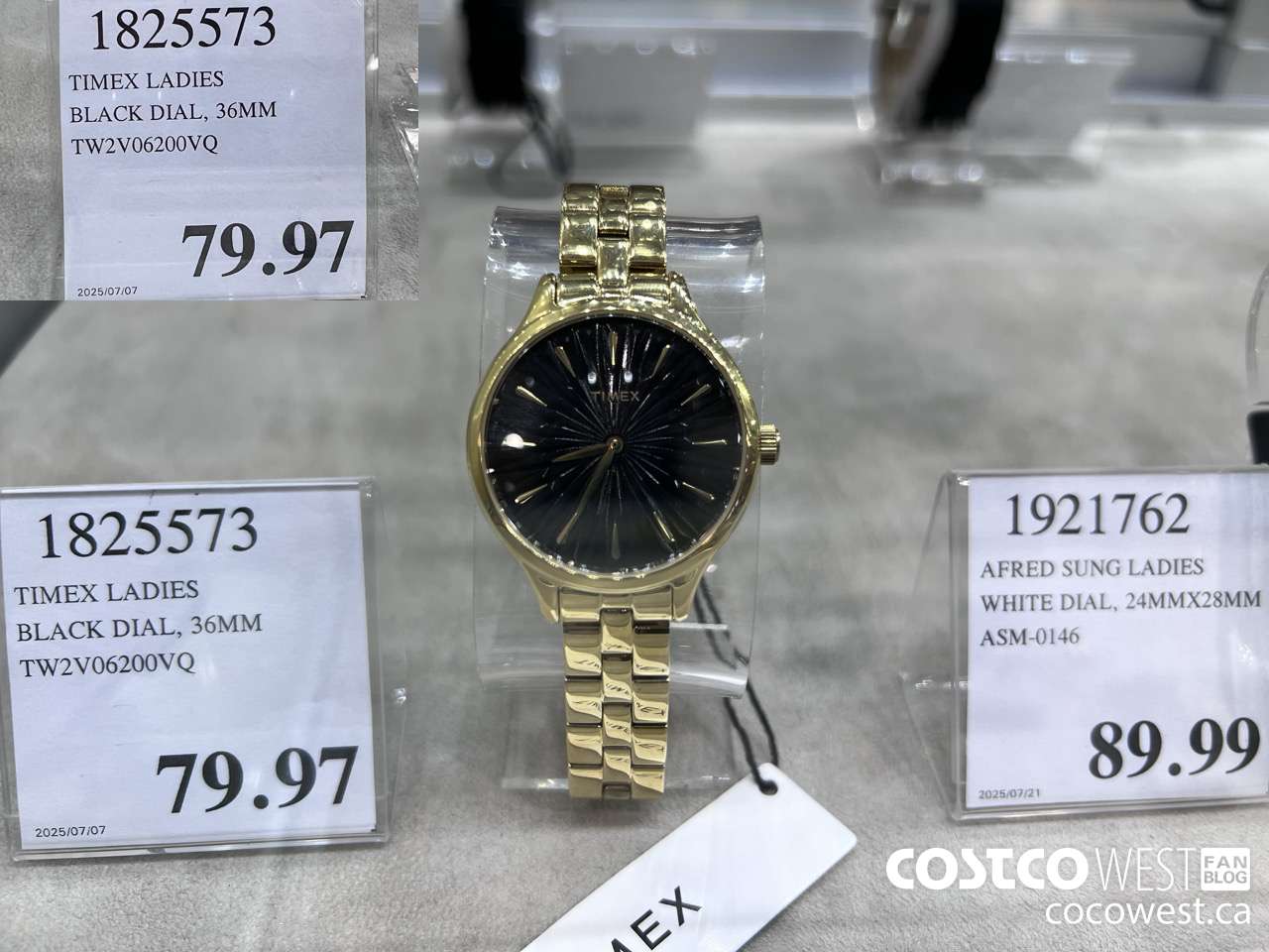 1825573 TIMES LADIES BLACK DIAL 36MM TW2V06200VQ $79.97