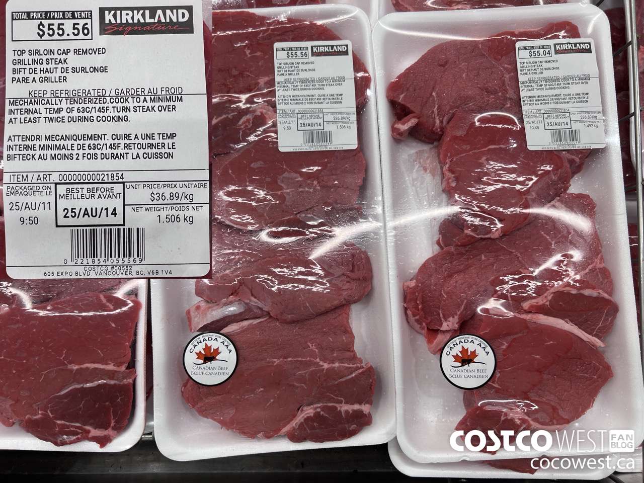 21854 TOP SIRLOIN CAP REMOVED GRILLING STEAK $36.89