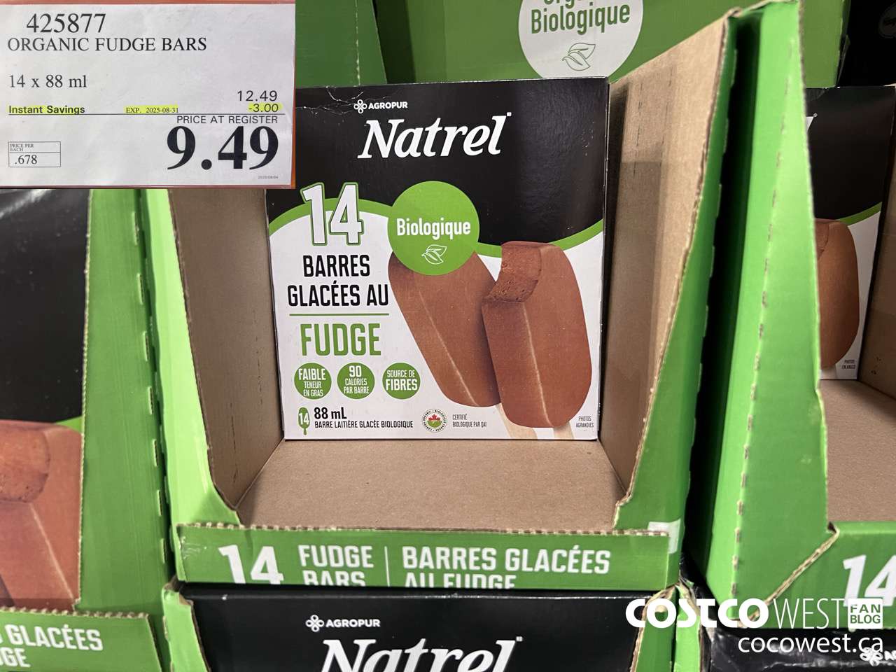 425877 TRADITIONS ORGANIC FUDGE BARS 14 COUNT ($3.00 INSTANT SAVINGS EXPIRES ON 2025-08-31) $9.49