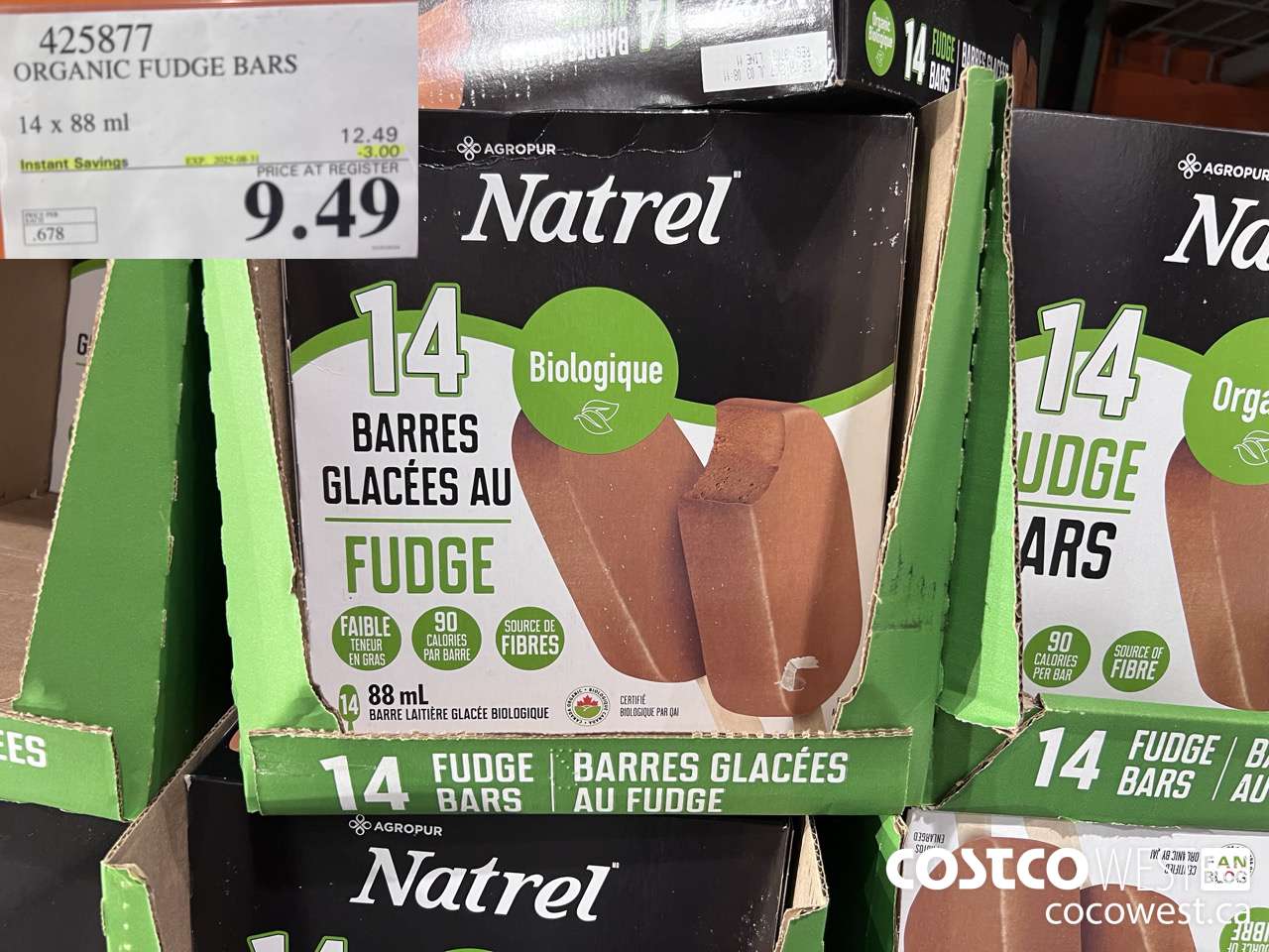 425877 TRADITIONS ORGANIC FUDGE BARS 14 COUNT ($3.00 INSTANT SAVINGS EXPIRES ON 2025-08-31) $9.49