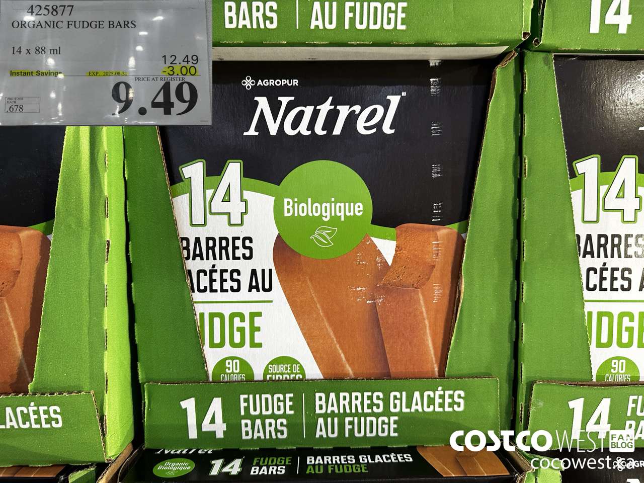 425877 TRADITIONS ORGANIC FUDGE BARS 14 COUNT ($3.00 INSTANT SAVINGS EXPIRES ON 2025-08-31) $9.49