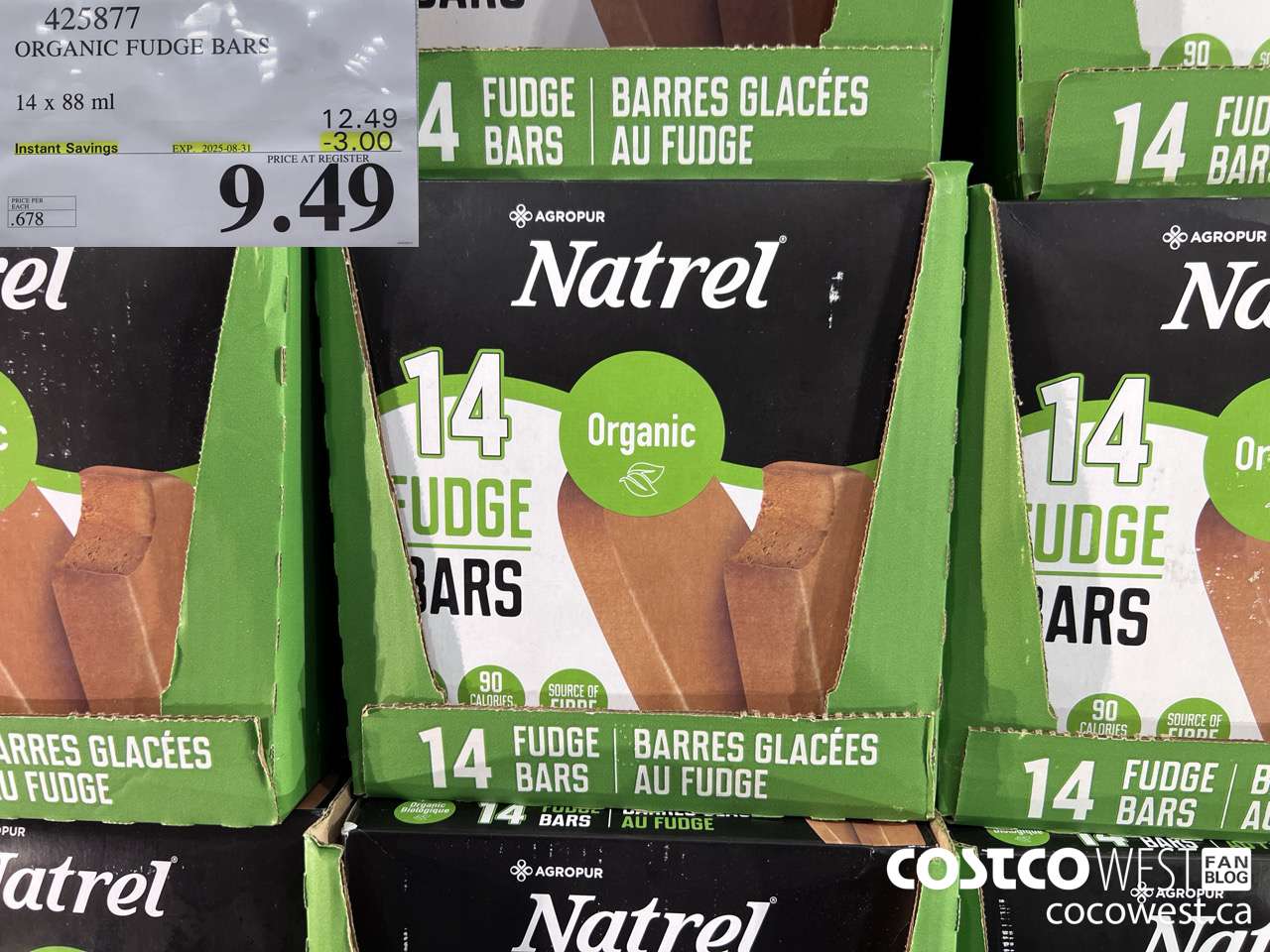 425877 TRADITIONS ORGANIC FUDGE BARS 14 COUNT ($3.00 INSTANT SAVINGS EXPIRES ON 2025-08-31) $9.49