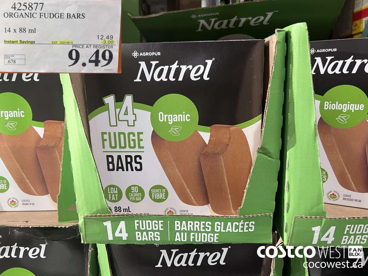 425877 TRADITIONS ORGANIC FUDGE BARS 14 COUNT ($3.00 INSTANT SAVINGS EXPIRES ON 2025-08-31) $9.49