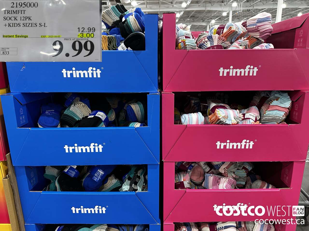 2195000 TRIMFIT KIDS SOCKS 12PK SIZES S-L ($3.00 INSTANT SAVINGS EXPIRES ON 2025-08-03) $9.99