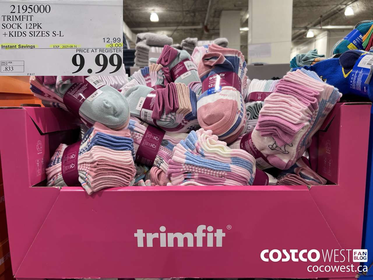 2195000 TRIMFIT KIDS SOCKS 12PK SIZES S-L ($3.00 INSTANT SAVINGS EXPIRES ON 2025-08-31) $9.99