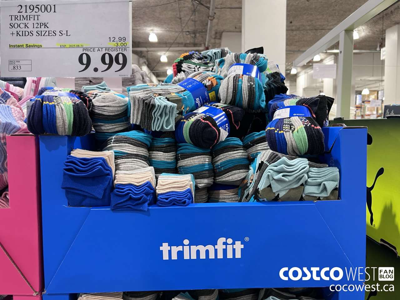 2195001 TRIMFIT KIDS SOCKS 12PK SIZES S-L ($3.00 INSTANT SAVINGS EXPIRES ON 2025-08-31) $9.99