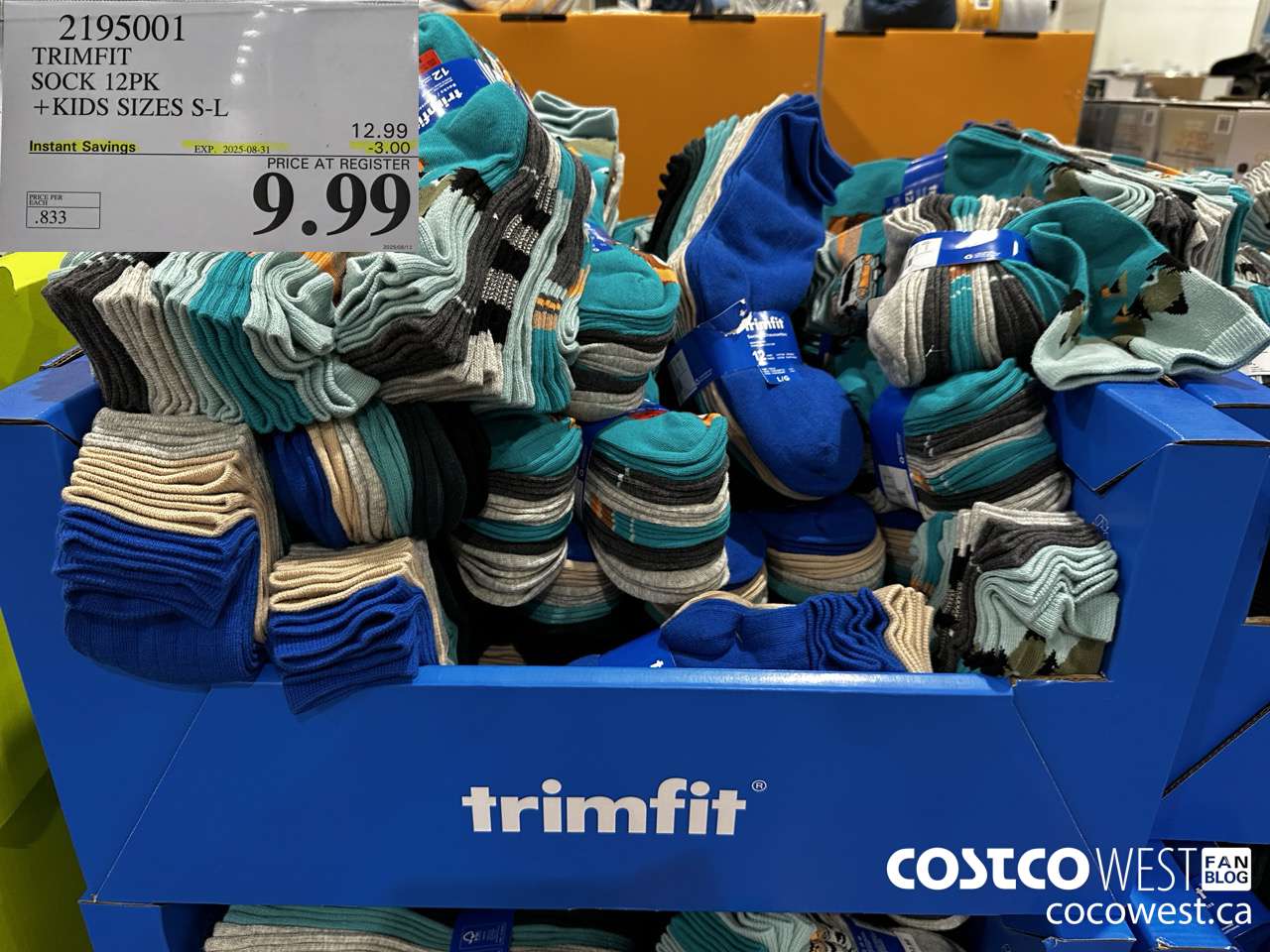 2195001 TRIMFIT KIDS SOCKS 12PK SIZES S-L ($3.00 INSTANT SAVINGS EXPIRES ON 2025-08-31) $9.99