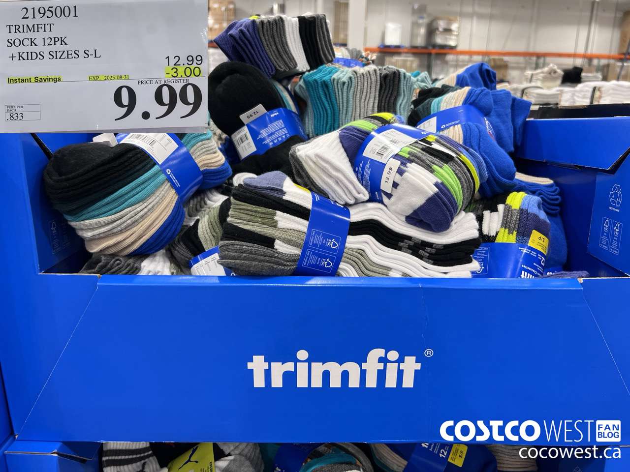 2195001 TRIMFIT KIDS SOCKS 12PK SIZES S-L ($3.00 INSTANT SAVINGS EXPIRES ON 2025-08-31) $9.99