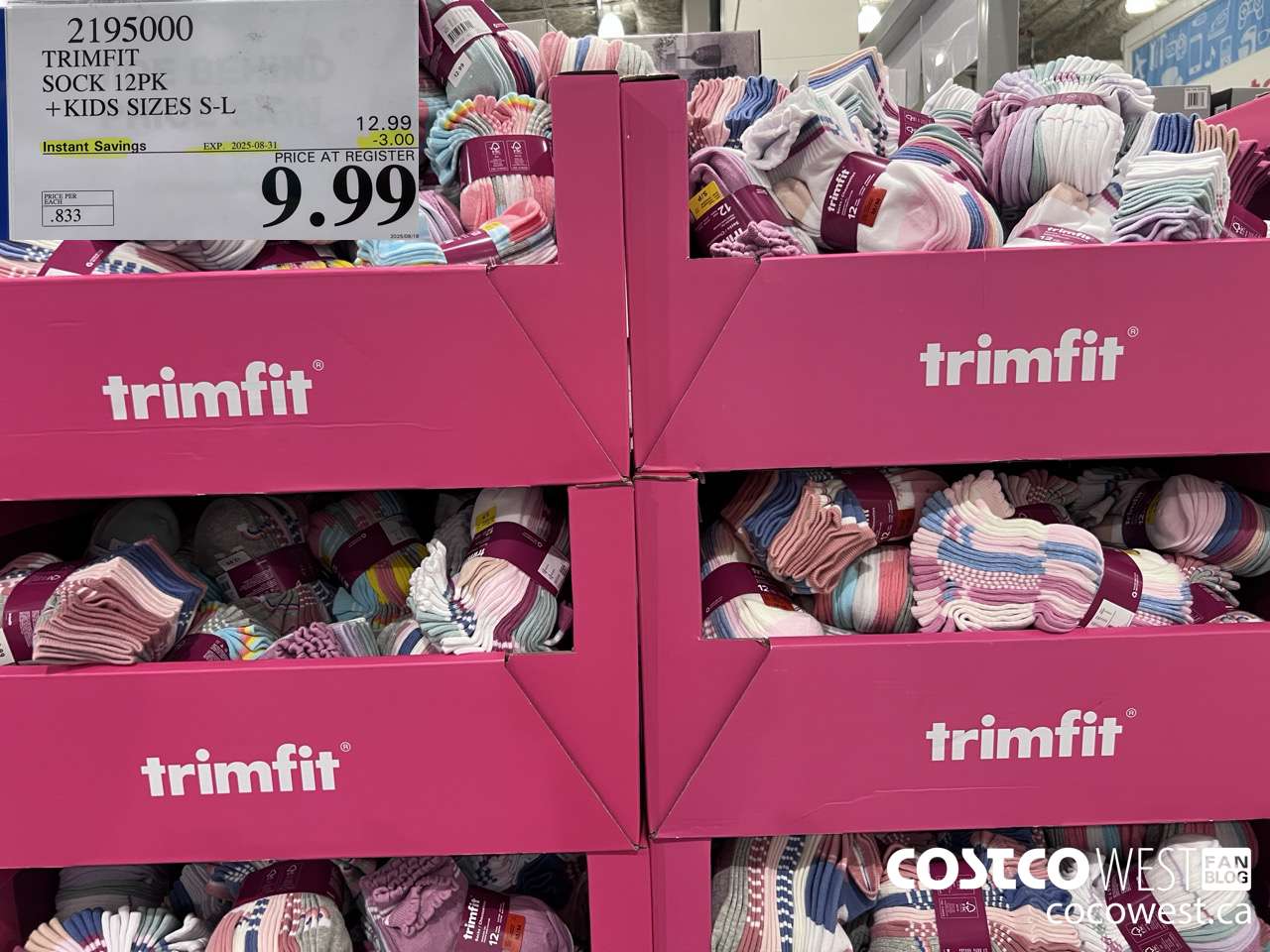2195000 TRIMFIT KIDS SOCKS 12PK SIZES S-L ($3.00 INSTANT SAVINGS EXPIRES ON 2025-08-31) $9.99