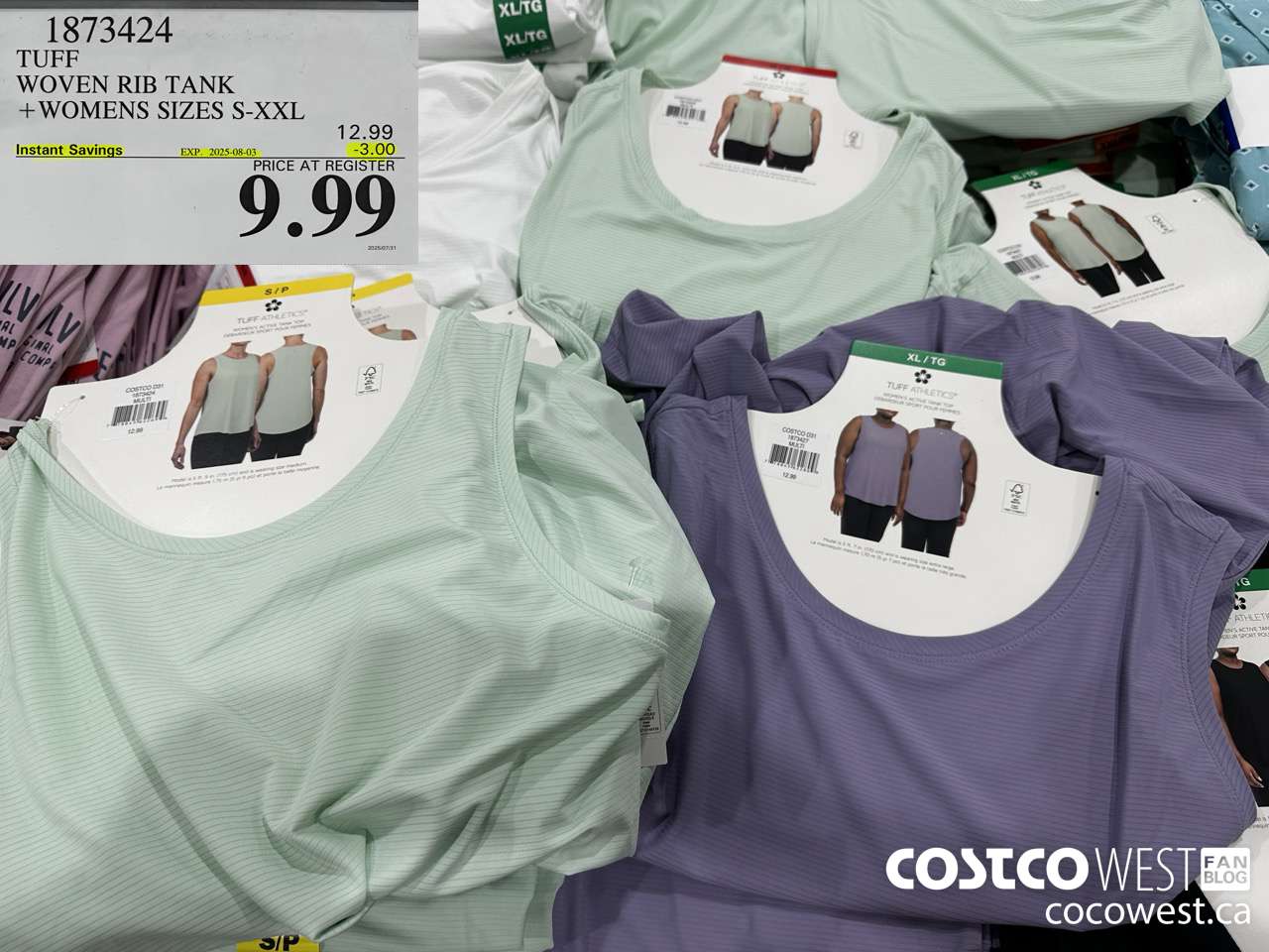 1873424 TUFF WOVEN RIB TANK WOMENS SIZES S-XXL ($3.00 INSTANT SAVINGS EXPIRES ON 2025-08-03) $9.99