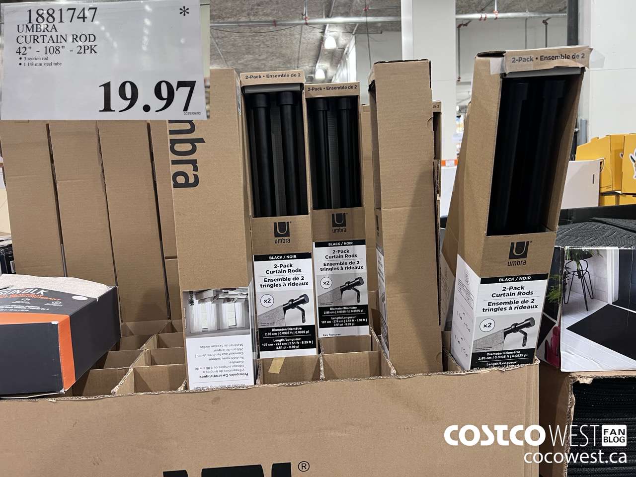 1881747 UMBRA CURTAIN ROD 42
