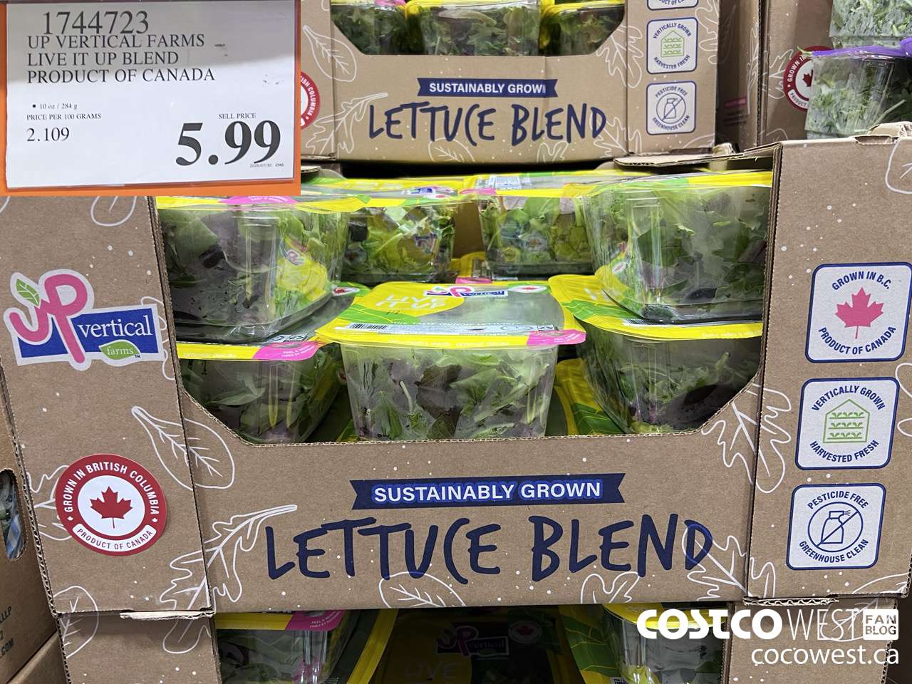 1744723 UP VERTICAL FARMS LIVE IT UP BLEND PRODUCT OF CANADA $5.99