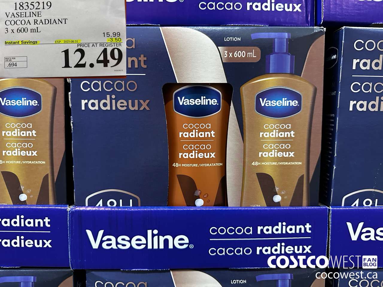 1835219 VASELINE COCOA RADIANT 3 X 600ML ($3.50 INSTANT SAVINGS EXPIRES ON 2025-08-31) $12.49