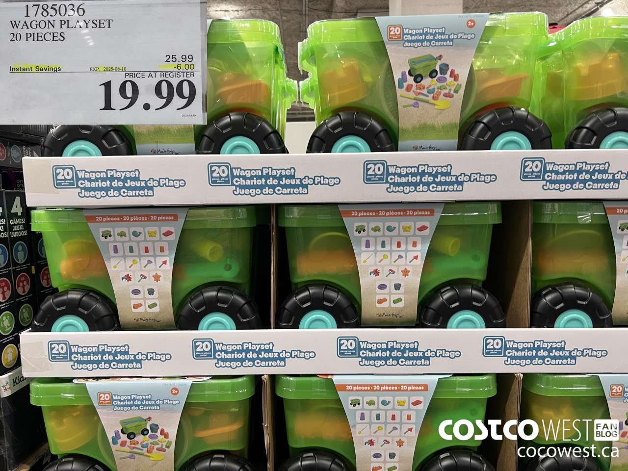 1785036 WAGON PLAYSET 20 PIECES ($6.00 INSTANT SAVINGS EXPIRES ON 2025-08-10) $19.99