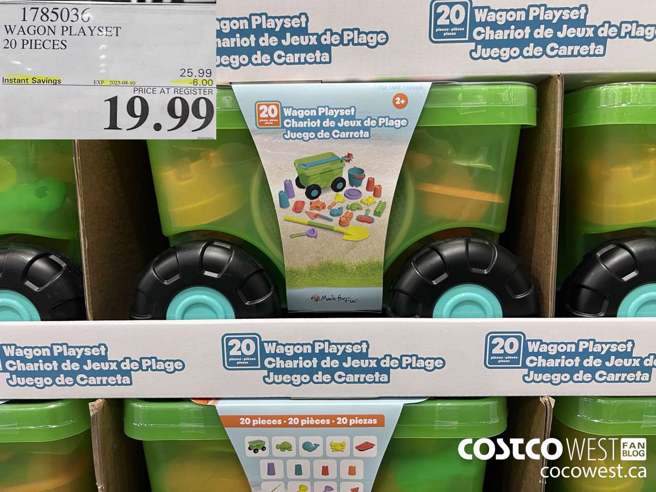 1785036 WAGON PLAYSET 20 PIECES ($6.00 INSTANT SAVINGS EXPIRES ON 2025-08-10) $19.99