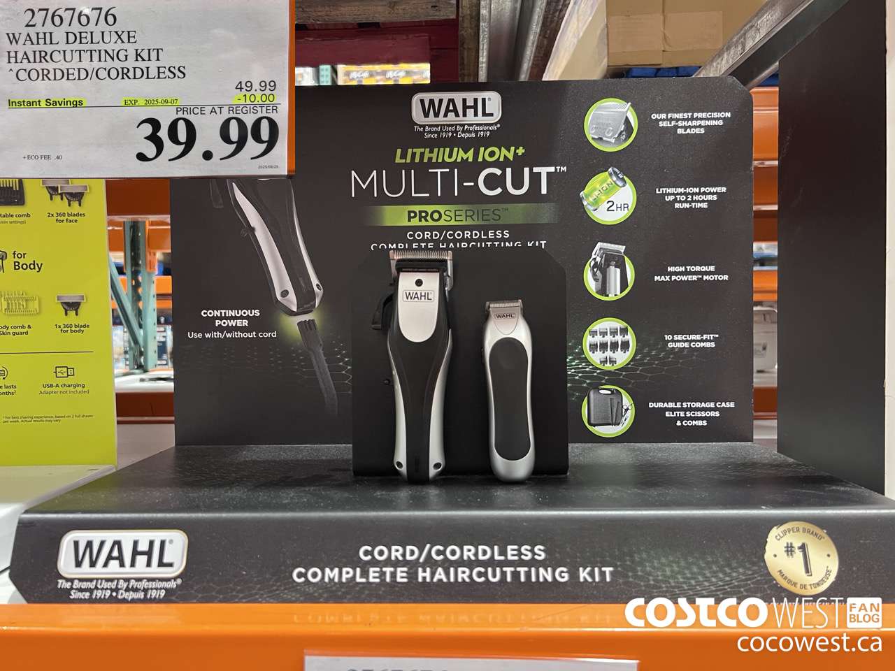 2767676 WAHL DELUXE HAIRCUTTING KIT CORDED/CORDLESS ($10.00 INSTANT SAVINGS EXPIRES ON 2025-09-07) $39.99