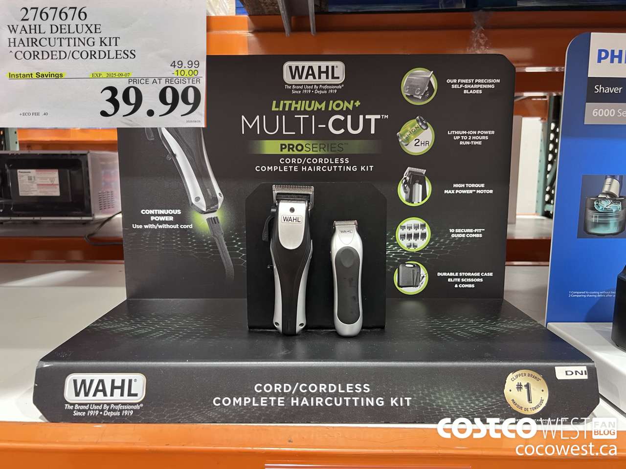 2767676 WAHL DELUXE HAIRCUTTING KIT CORDED/CORDLESS ($10.00 INSTANT SAVINGS EXPIRES ON 2025-09-07) $39.99