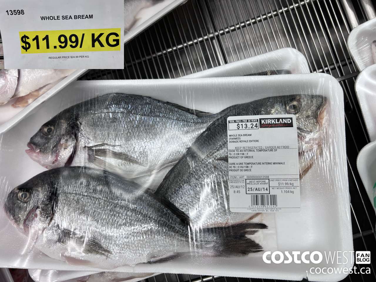 13598 WHOLE SEA BREAM ($13.00 INSTANT SAVINGS) $11.99